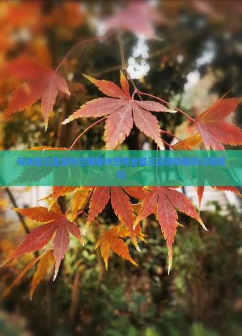 乌海至三亚亚特兰蒂斯水世界全景三日游攻略及行程规划