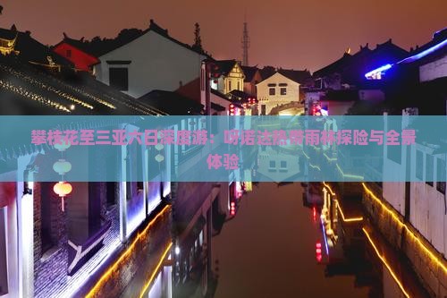 攀枝花至三亚六日深度游：呀诺达热带雨林探险与全景体验
