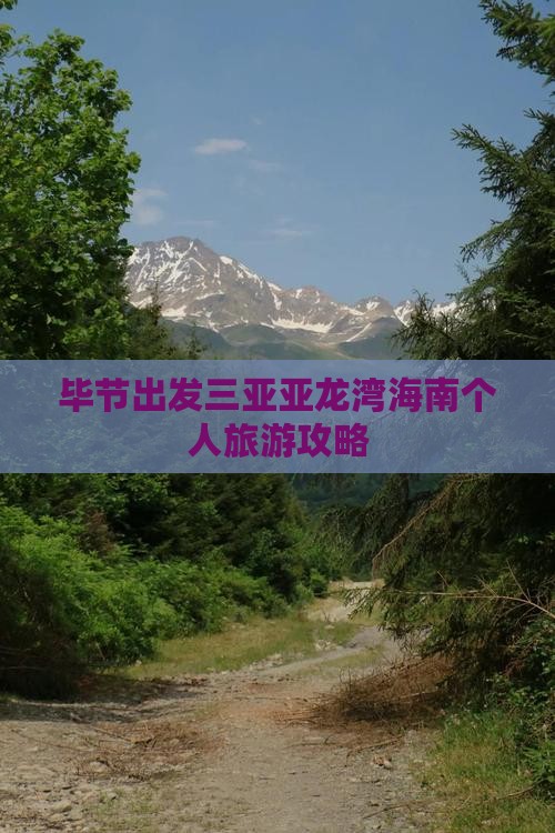 毕节出发三亚亚龙湾海南个人旅游攻略