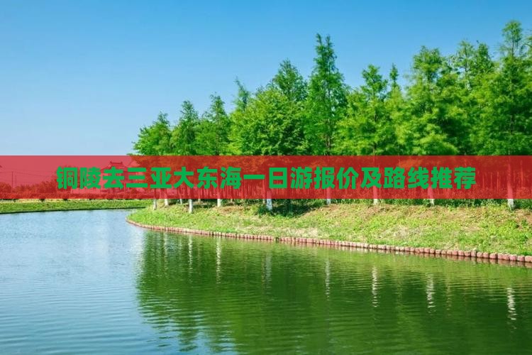 铜陵去三亚大东海一日游报价及路线推荐