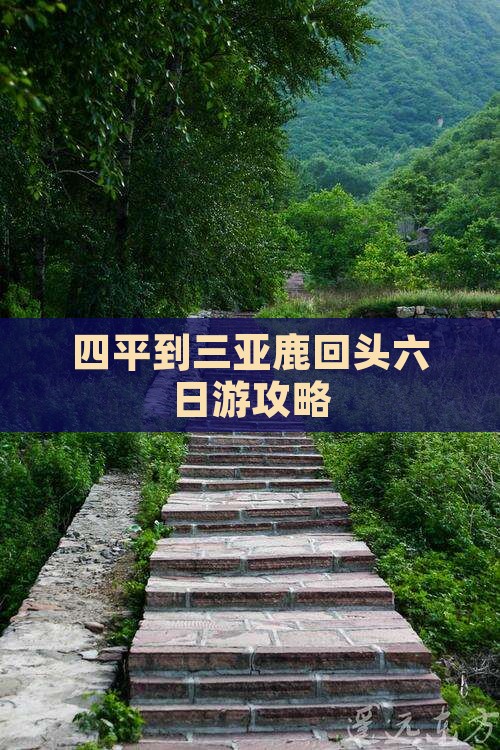 四平到三亚鹿回头六日游攻略