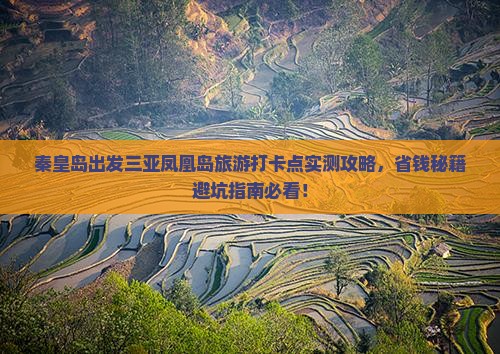 秦皇岛出发三亚凤凰岛旅游打卡点