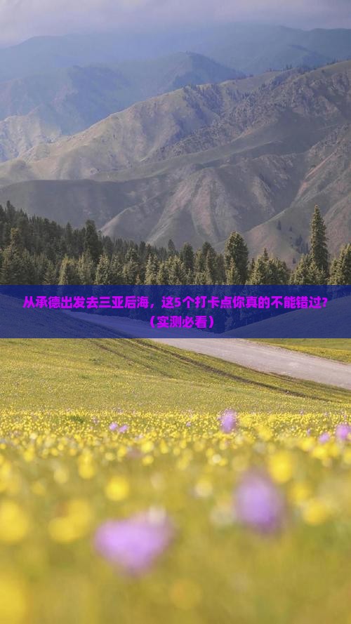 承德出发三亚后海旅游打卡点