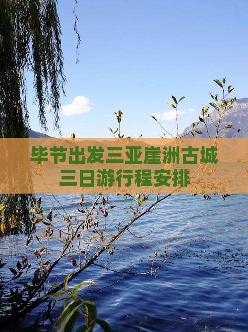 毕节出发三亚崖洲古城三日游
