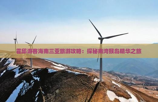 霍邱游客海南三亚旅游攻略：探秘南湾猴岛精华之旅