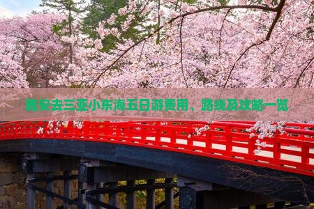 雅安去三亚小东海五日游费用、路线及攻略一览