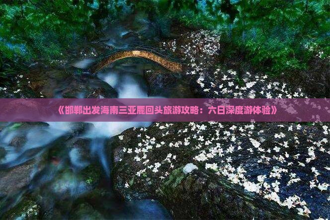 《邯郸出发海南三亚鹿回头旅游攻略：六日深度游体验》