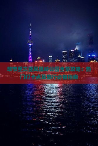 毕节至三亚凤凰岭公园全景攻略：热门打卡点及旅行必备指南