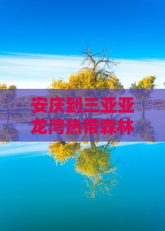 安庆到三亚亚龙湾热带森林公园旅游线路推荐