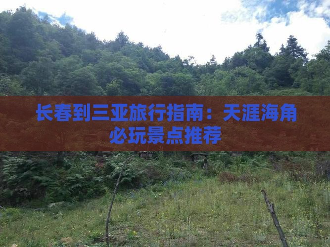 长春到三亚旅行指南：天涯海角必玩景点推荐