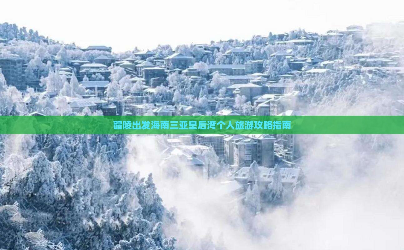 醴陵出发海南三亚皇后湾个人旅游攻略指南