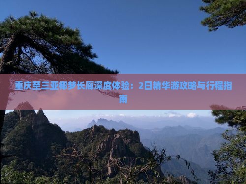 重庆至三亚椰梦长廊深度体验：2日精华游攻略与行程指南