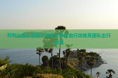 双鸭山至三亚椰子洲岛全景自由行攻略及团队出行指南