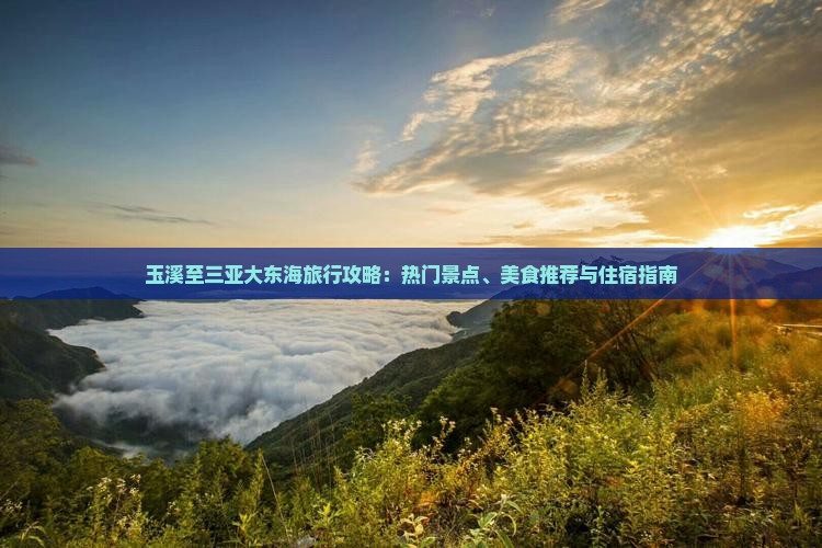 玉溪至三亚大东海旅行攻略：热门景点、美食推荐与住宿指南