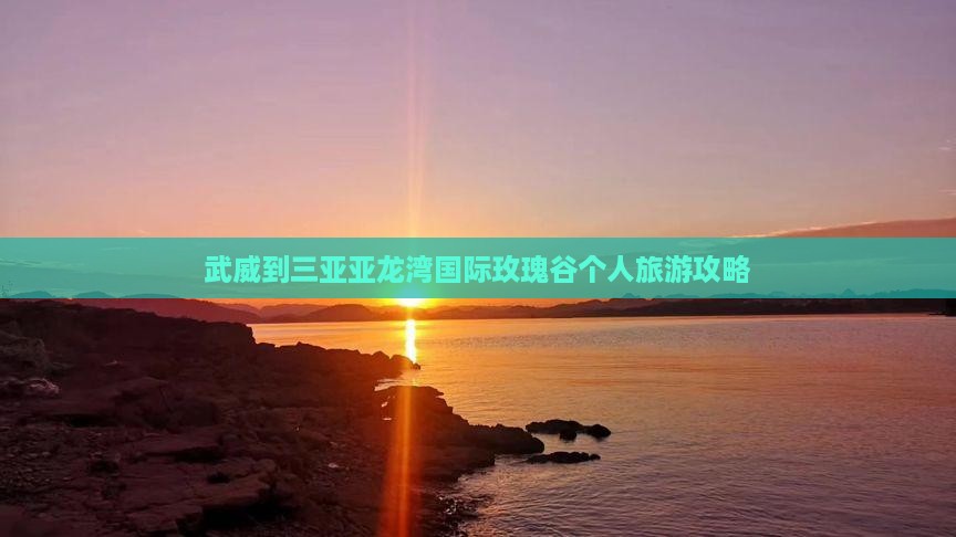 武威到三亚亚龙湾国际玫瑰谷个人旅游攻略