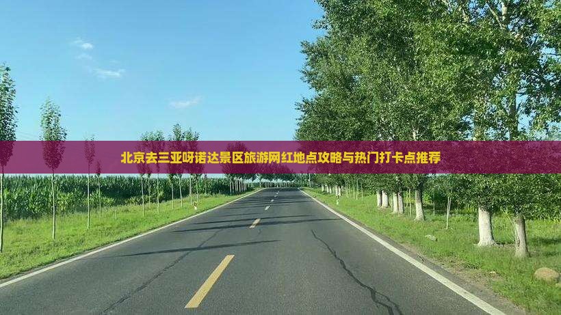 北京去三亚呀诺达景区旅游网红地点攻略与热门打卡点推荐
