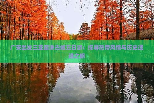 广安出发三亚崖洲古城五日游：探寻热带风情与历史遗迹之旅