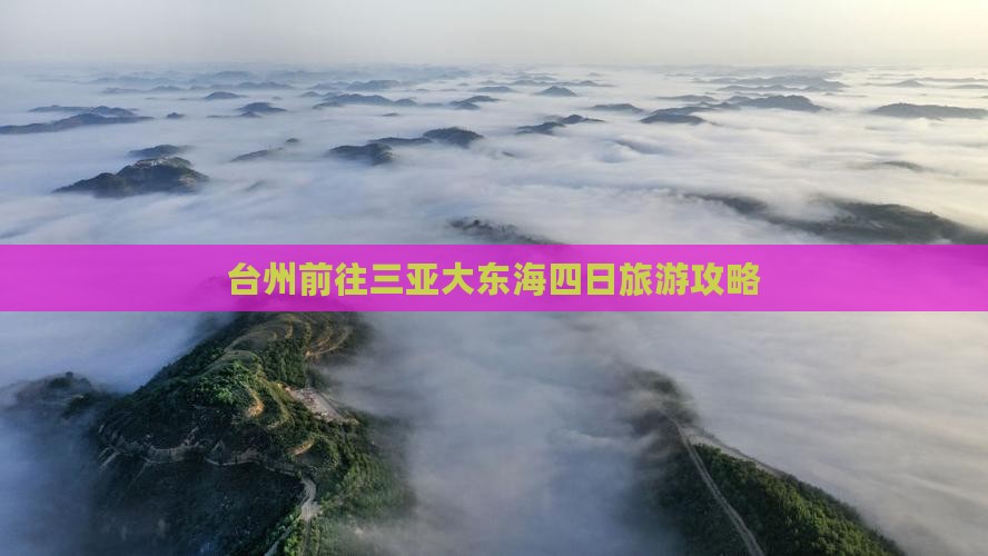 台州前往三亚大东海四日旅游攻略