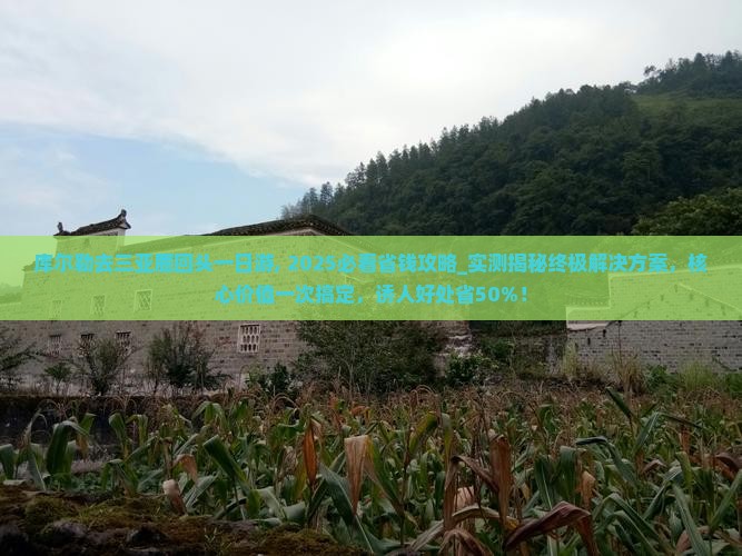 库尔勒去三亚鹿回头一日游