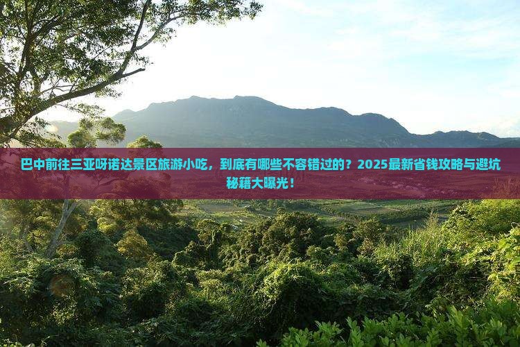巴中前往三亚呀诺达景区旅游小吃