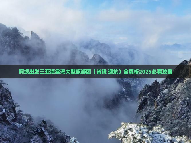 阿坝出发三亚海棠湾大型旅游团
