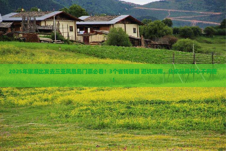 巢湖去三亚凤凰岛门票