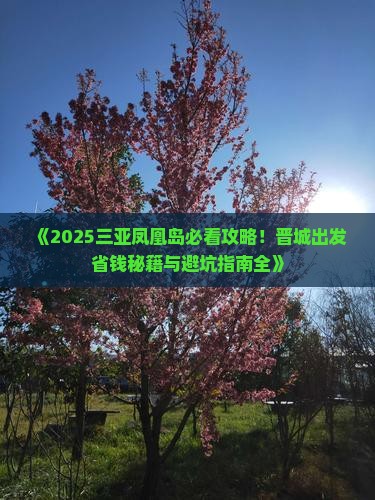 晋城前往三亚凤凰岛哪里玩