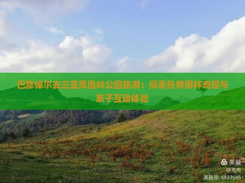 巴彦倬尔去三亚凤凰岭公园旅游：探索热带雨林奇观与亲子互动体验