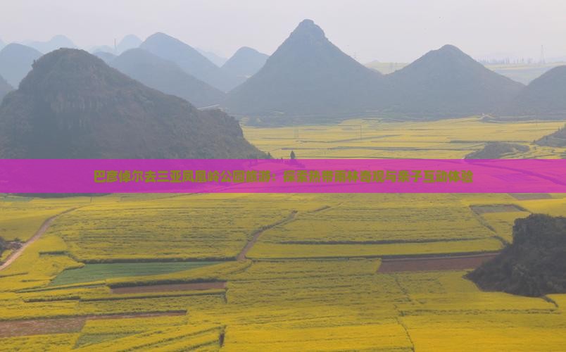 巴彦倬尔去三亚凤凰岭公园旅游：探索热带雨林奇观与亲子互动体验