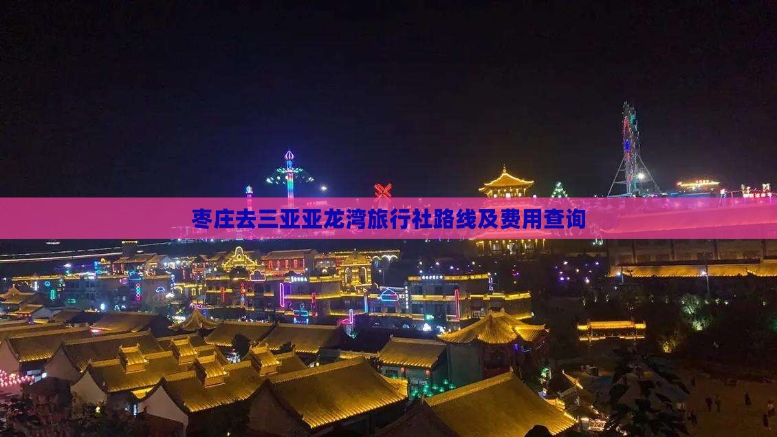 枣庄去三亚亚龙湾旅行社路线及费用查询