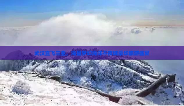 武汉直飞三亚，海昌梦幻海洋不夜城豪华旅游盛宴
