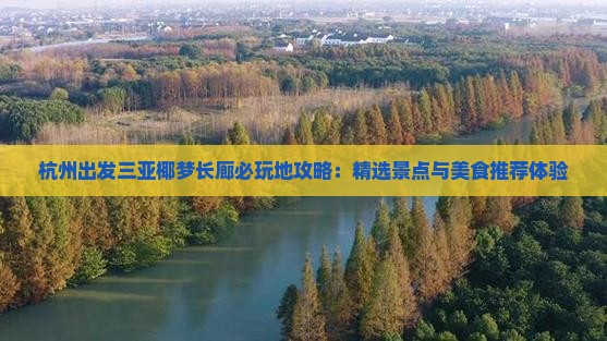 杭州出发三亚椰梦长廊必玩地攻略：精选景点与美食推荐体验