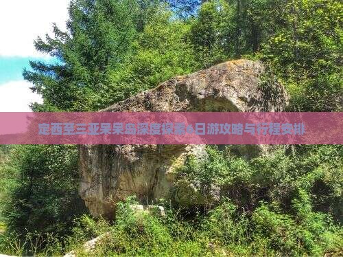 定西至三亚呆呆岛深度探索6日游攻略与行程安排