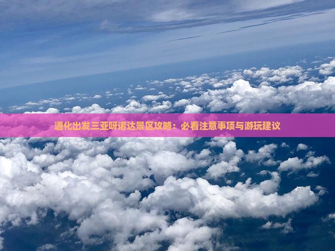 通化出发三亚呀诺达景区攻略：必看注意事项与游玩建议