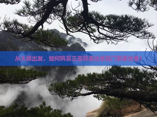 从太原出发，如何购买三亚呀诺达景区门票更优惠？
