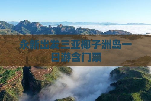 永新出发三亚椰子洲岛一日游含门票