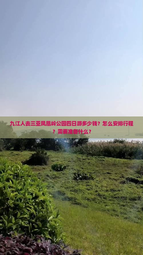 九江人去三亚凤凰岭公园四日游多少钱？怎么安排行程？需要准备什么？