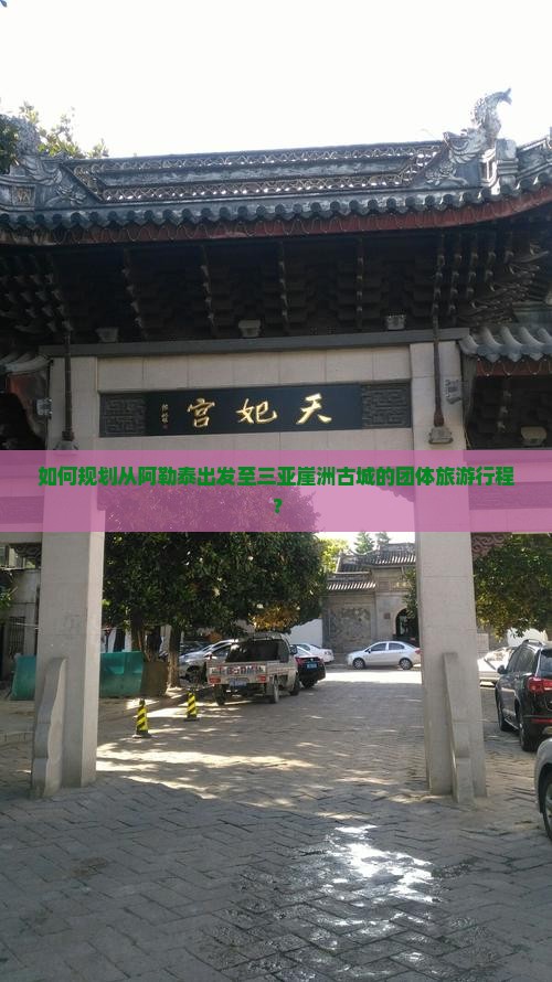 如何规划从阿勒泰出发至三亚崖洲古城的团体旅游行程？