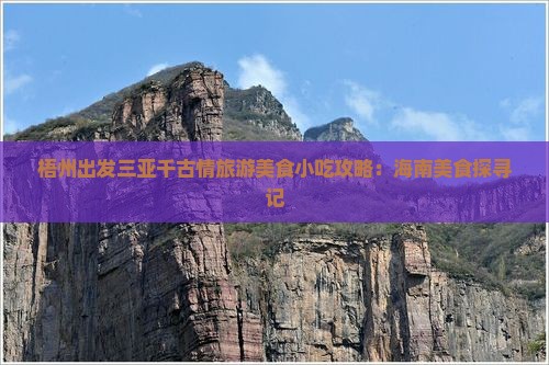 梧州出发三亚千古情旅游美食小吃攻略：海南美食探寻记