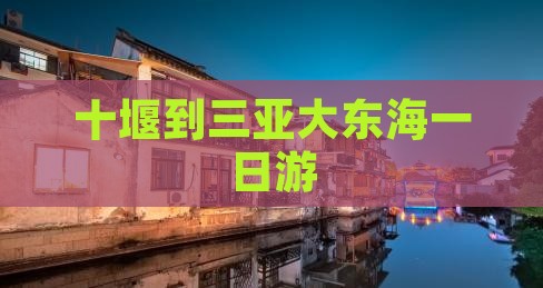 十堰到三亚大东海一日游