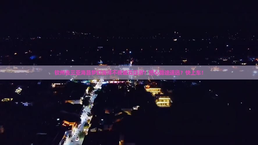 钦州去三亚海昌梦幻海洋不夜城五日游？担心路途遥远？快上车！