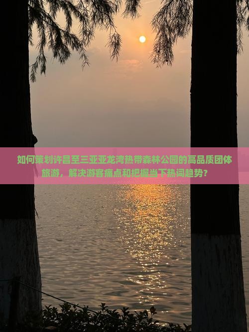 如何策划许昌至三亚亚龙湾热带森林公园的高品质团体旅游，解决游客痛点和把握当下热词趋势？