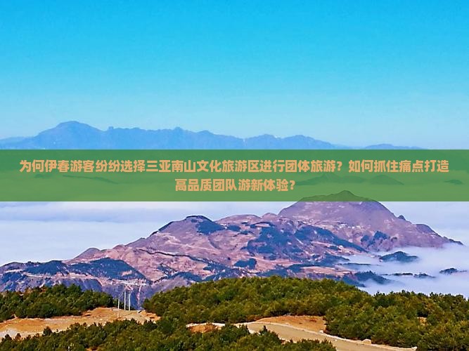 为何伊春游客纷纷选择三亚南山文化旅游区进行团体旅游？如何抓住痛点打造高品质团队游新体验？