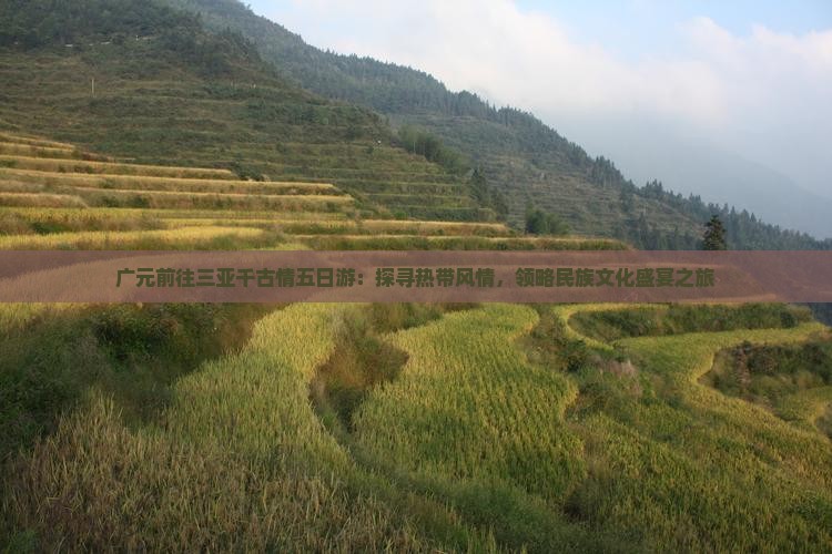 广元前往三亚千古情五日游：探寻热带风情，领略民族文化盛宴之旅