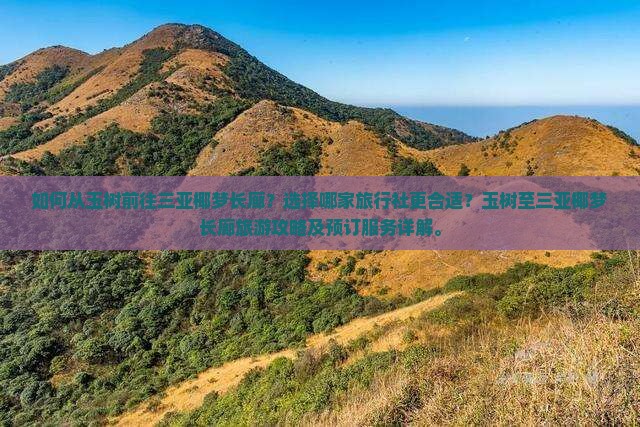 如何从玉树前往三亚椰梦长廊？选择哪家旅行社更合适？玉树至三亚椰梦长廊旅游攻略及预订服务详解。