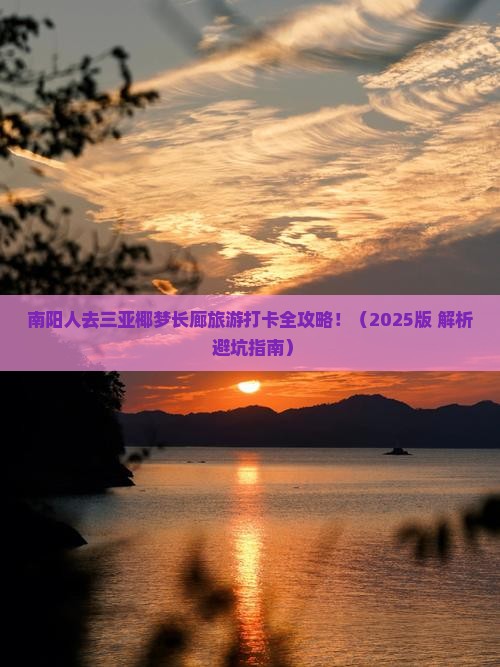 南阳前往三亚椰梦长廊旅游打卡点