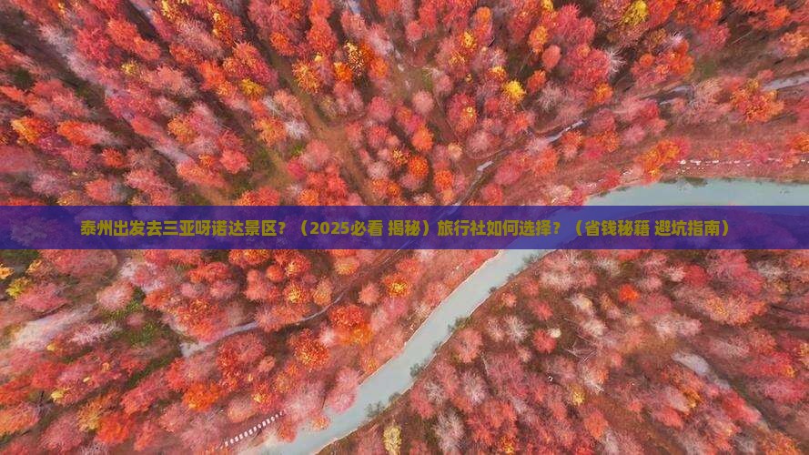 泰州出发三亚呀诺达景区旅行社