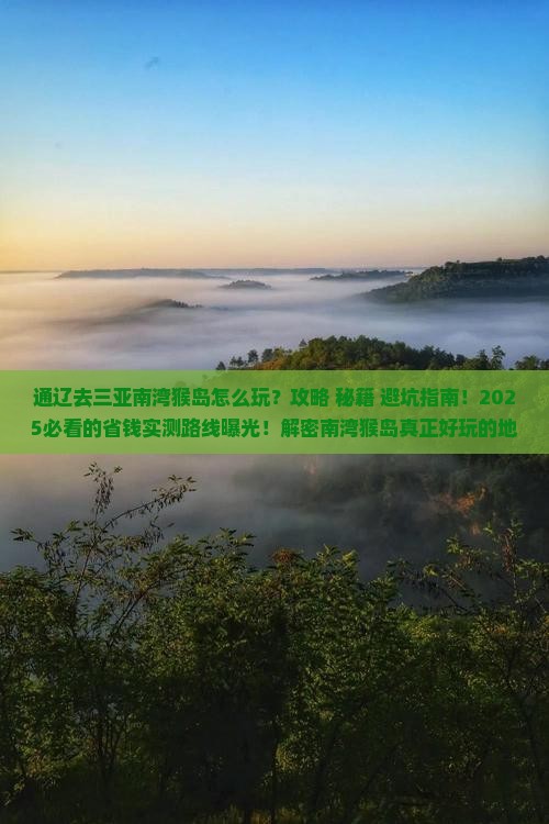 通辽去三亚南湾猴岛必玩地