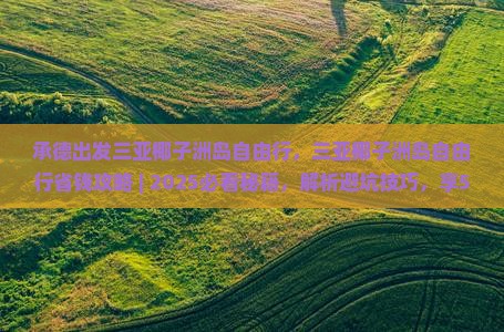 承德出发三亚椰子洲岛自由行