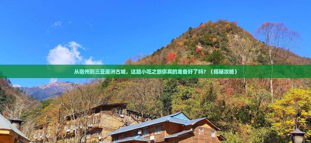 宿州前往三亚崖洲古城旅游小吃